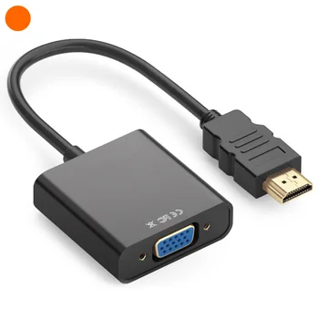 High Quality cheap price 1080P HDMI to VGA Adapter male to female adaptor HDMI Audio Video Cable
