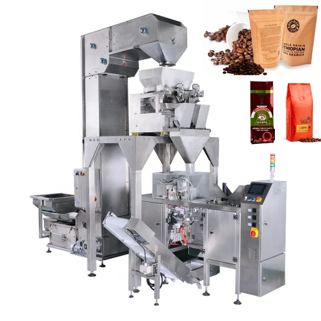 1 Kilo Ground Coffee Packing Machine Zipper Bag Whole Bean Coffee Packaging Machine