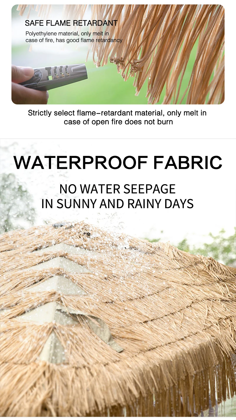 Wholesale Morden Straw Parasols Bali Plage Halm Outdoor Beach Umbrella