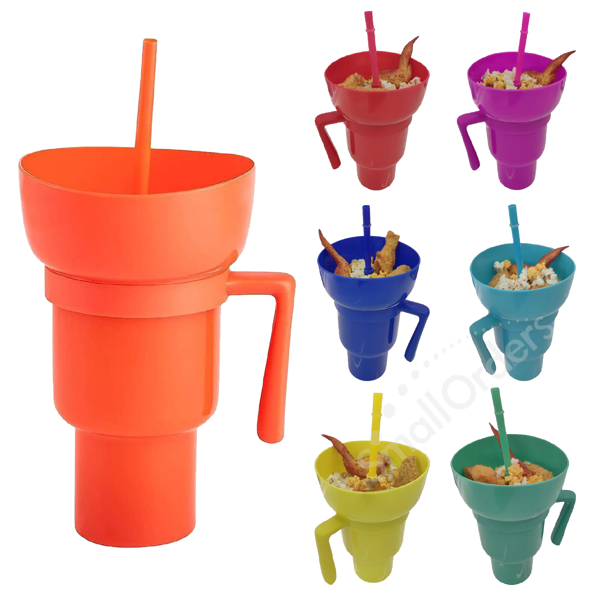 Custom Popcorn Snack and Drink Plastic Stadium Cups