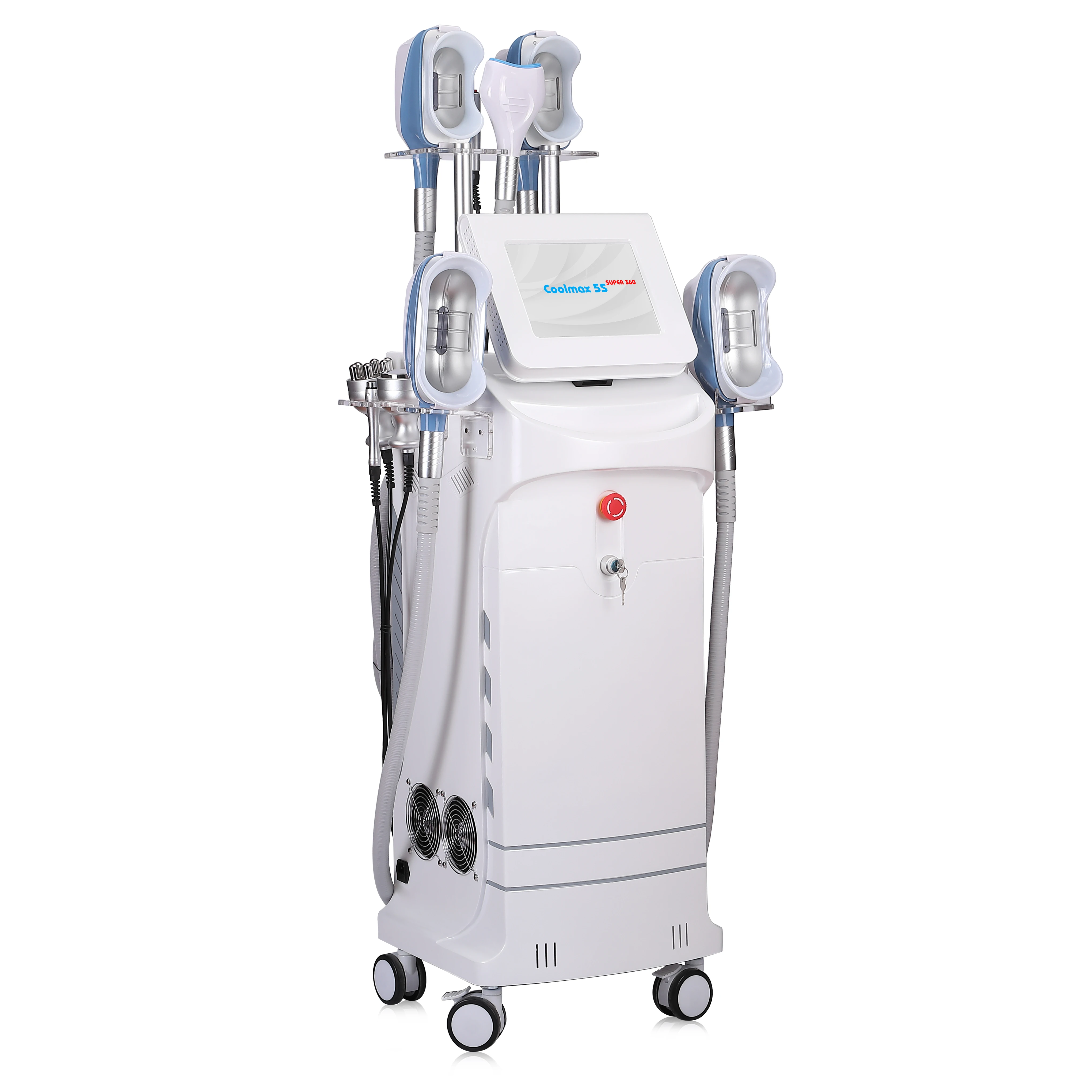 Multifunctional 5 Silicon Handles 4d 360 Cryolipolysis Slimming Cellulite Reduction Machine