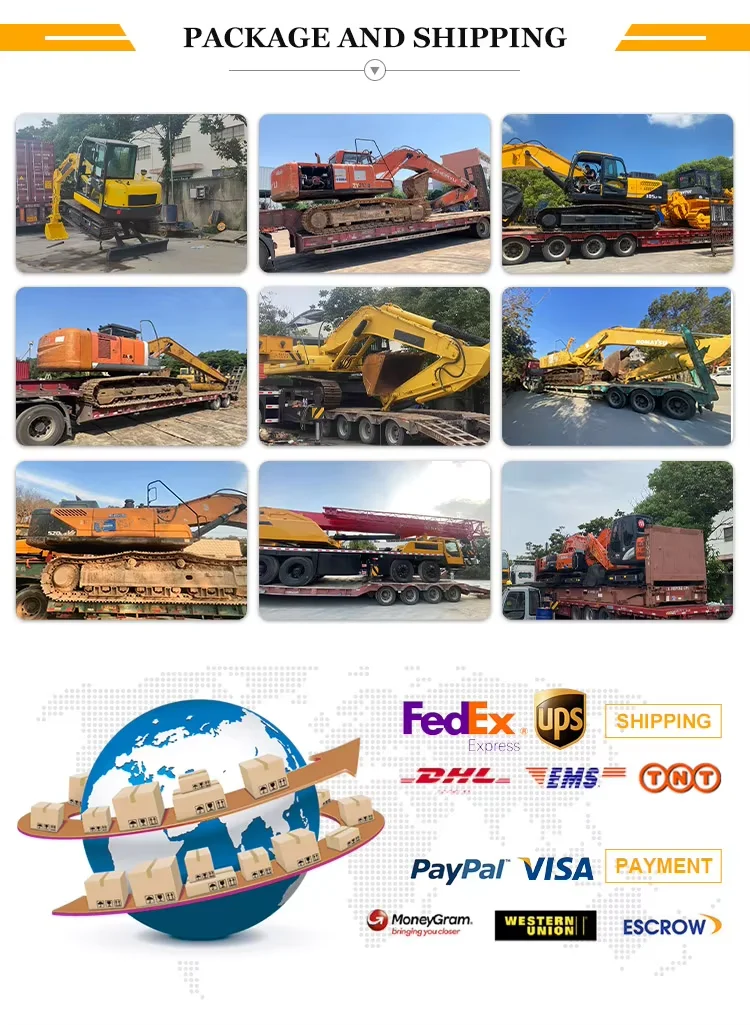 Подержанная Япония 20 тонн оригинальная Caterpillar CAT320D Подержанная экскаватор 6