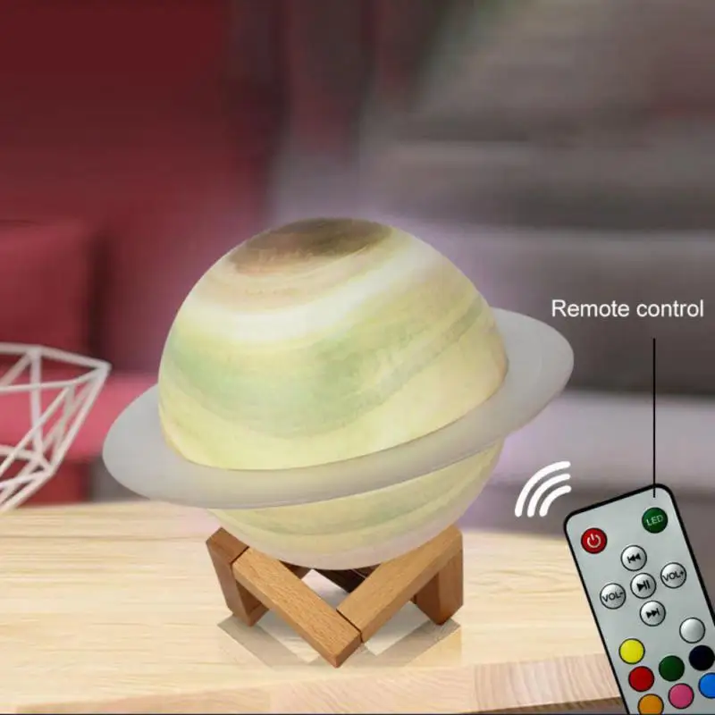 Starry Sky Saturn Ring bluetooth Speaker 2023 Colorful Night Light to Send Bracket Subwoofer Radio Home Small Speaker
