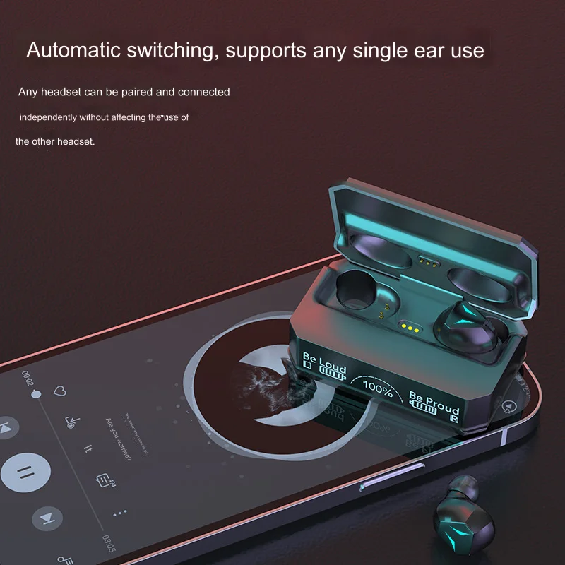 M98 Wireless Gaming Earbuds with IPX4 Waterproof