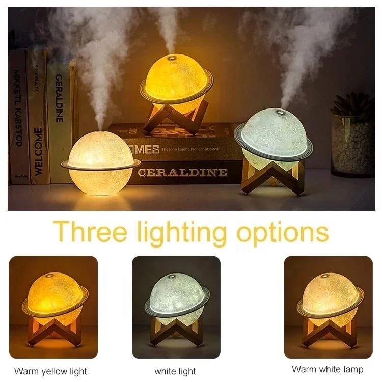 Hot Sale Humidifier 200ml Ultrasonic Mini Usb Moon Lamp Smart