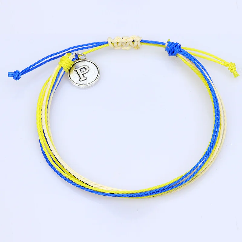 Custom Waterproof Wax Coated Rope Handmade Adjustable Trendy Summer