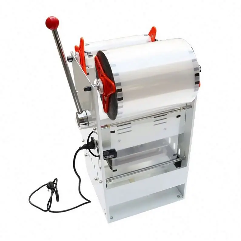 TEBAK Sealed Stainless Steel Material Rapid Plastic Bag Packaging Machine; Manual Desktop Food Tray Sealing Packaging Machine