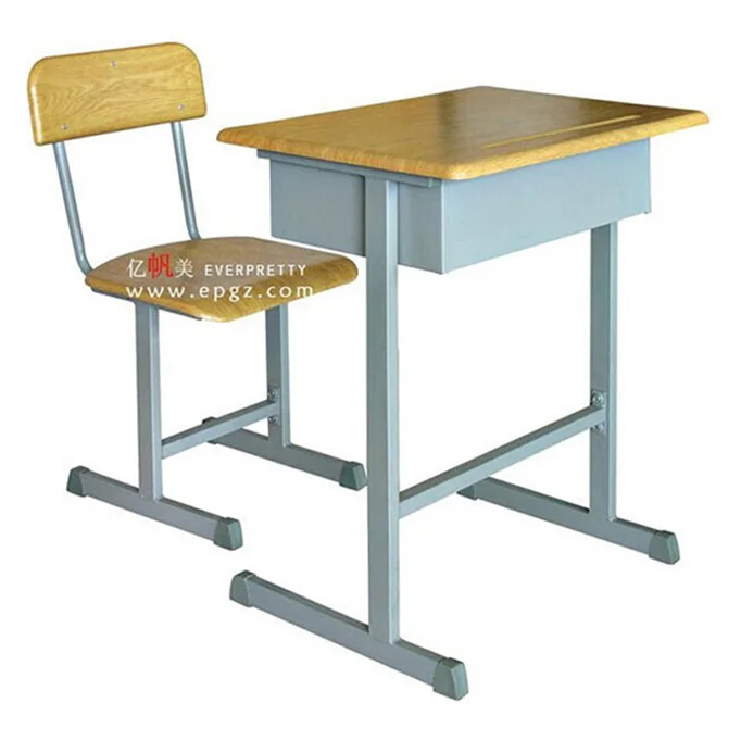 Hot Sale School Furniture Elementary Student Single Desk Table And