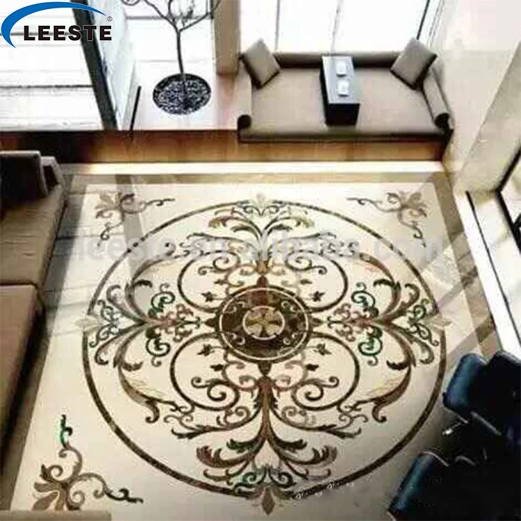 High Quality Marble Stone Polished of the Waterjet Patterns Flooring Tiles
