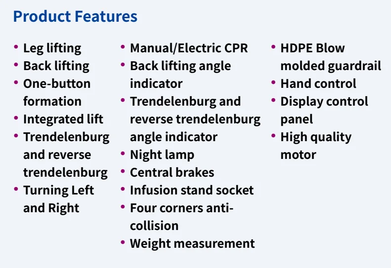 electric turn left and right turn over hospital care bed-66