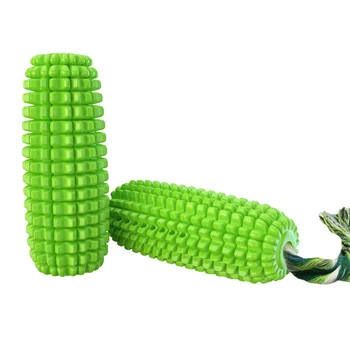 Corn Vocal dog Teeth Cleaning Toys Pet Chew Squeaky Toy Durable Yellow Corn Dog Chew Teeth Cleaning Toys