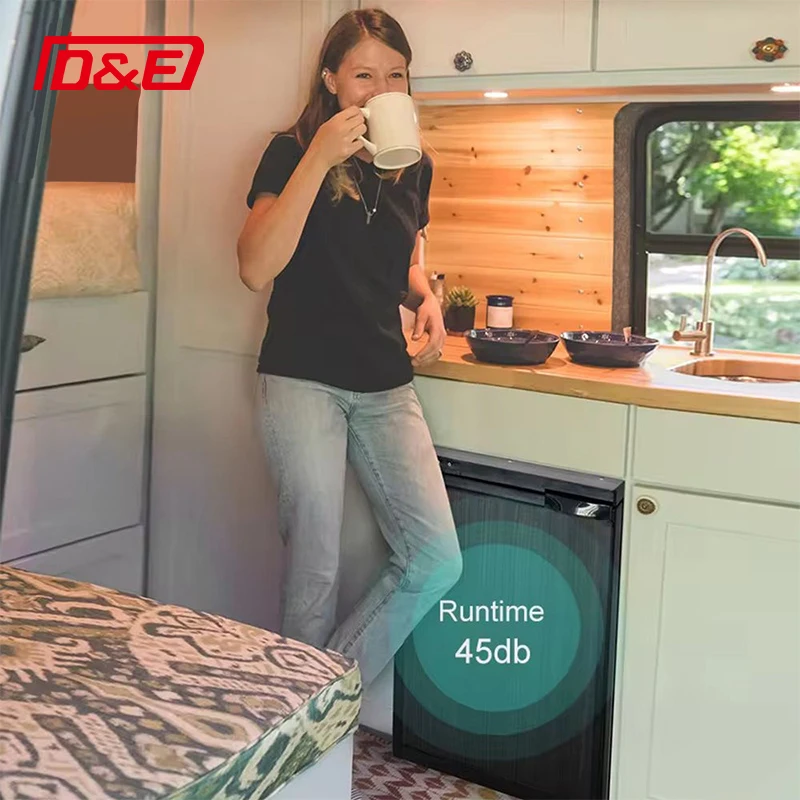 12 24v Caravan RV Camping Compressor Refrigerator Fridge R90 Dual Zone Portable Freezer Small Refrigerator Vertical Car Fridge