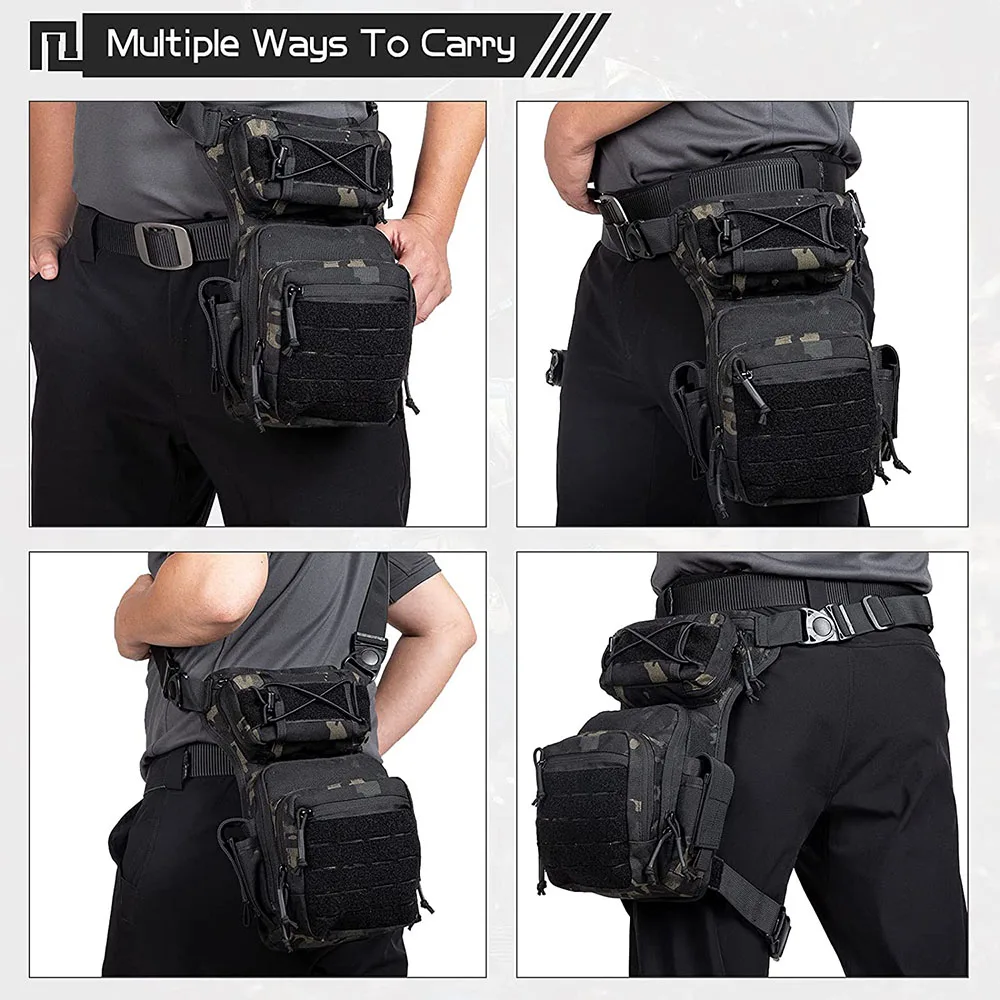 FREE SAMPLE Men's Assault Thigh Bag Multifunctional Assault Bag Outdoor Hiking Thigh Bag
