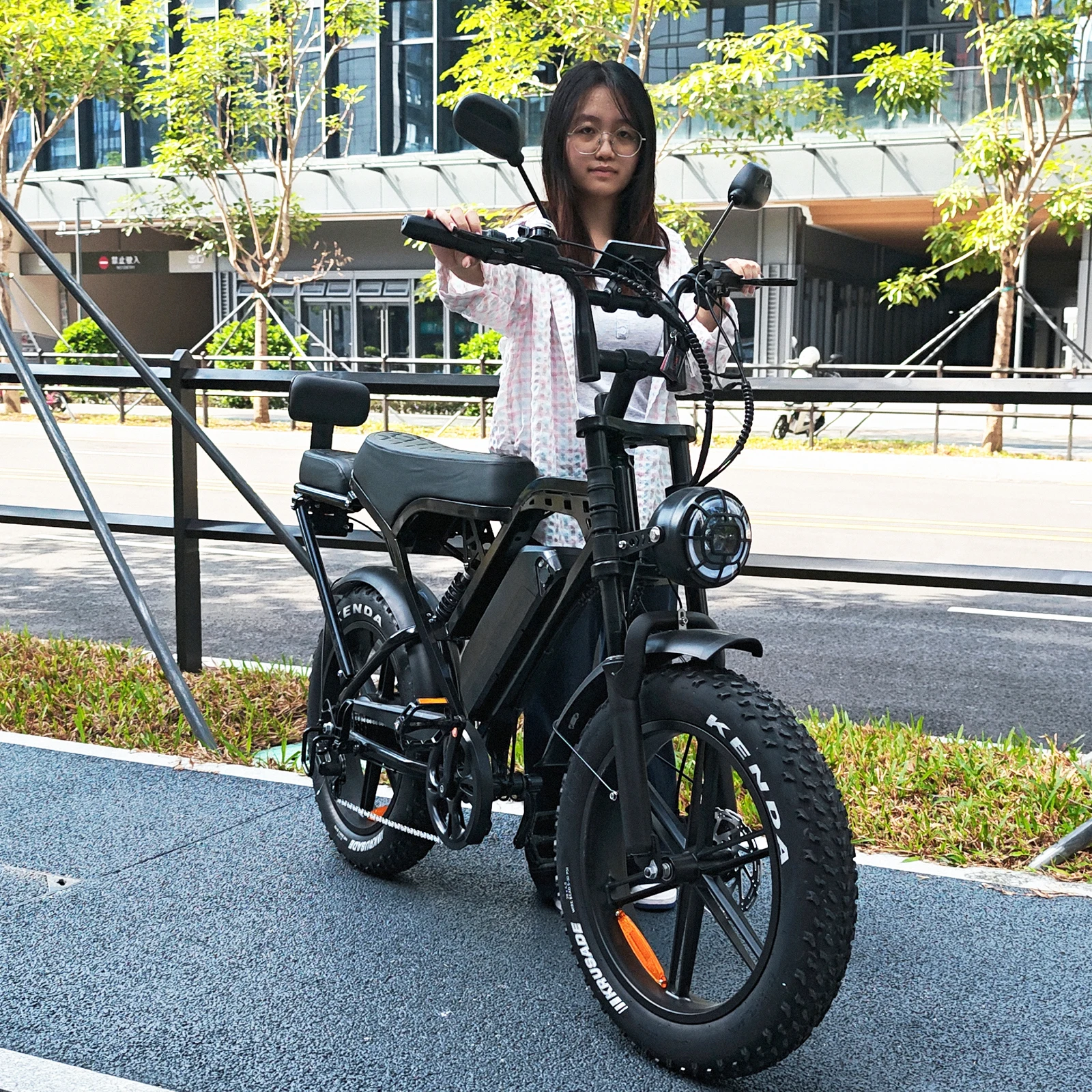 FATタイヤ X80 Pro EBike 250W 2人乗り EU倉庫 電動ファットバイク