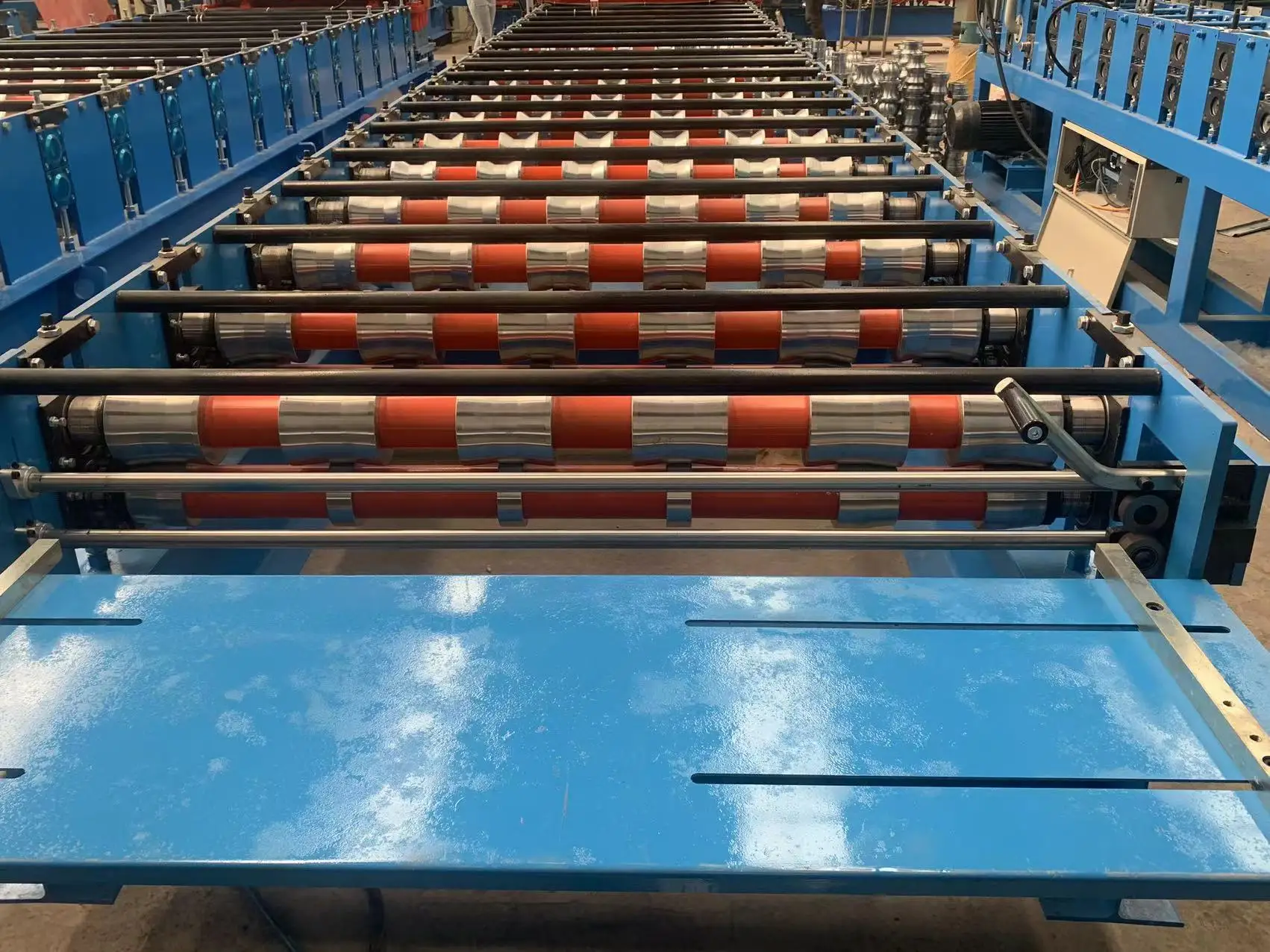 Building Use Customizable Trapezoidal Tile Metal Roofing Sheet Roll Forming Machine Wall Panel Machinery Price Production Line