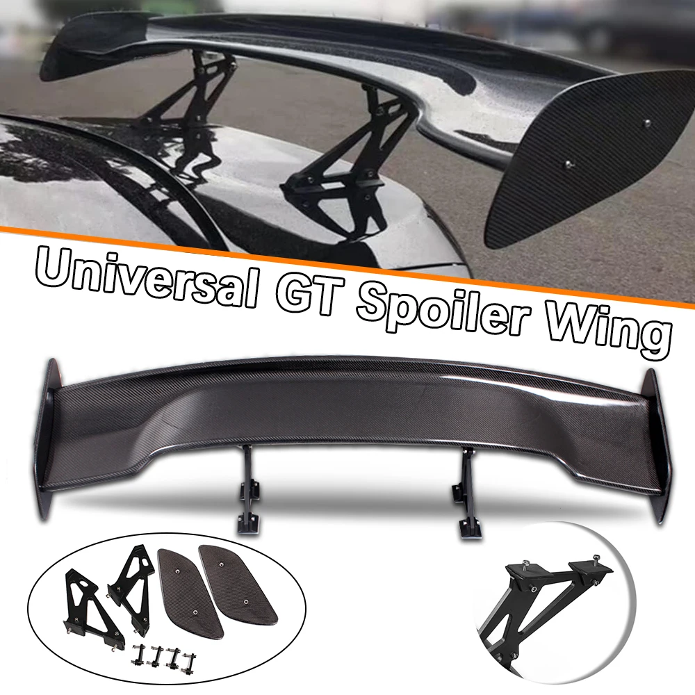 Custom Modified Auto Parts Bracket Gt Rear Boot Spoiler Carbon Fiber