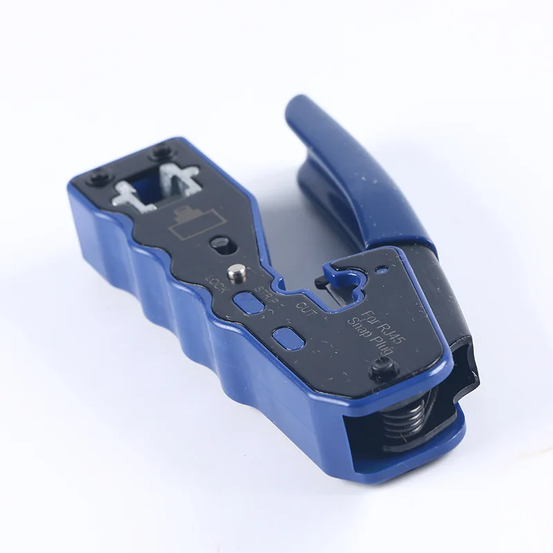 RJ45 UTP Crimping Network Tools Ethernet Cable Stripper Through-hole Connector CAT5/6/7/8 Pliers Pressing Wire Clamp Tongs Clip