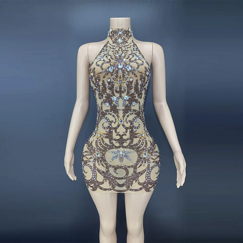 AD1155 Turtle Neck Bodycon Open Back Sexy Girls Dress