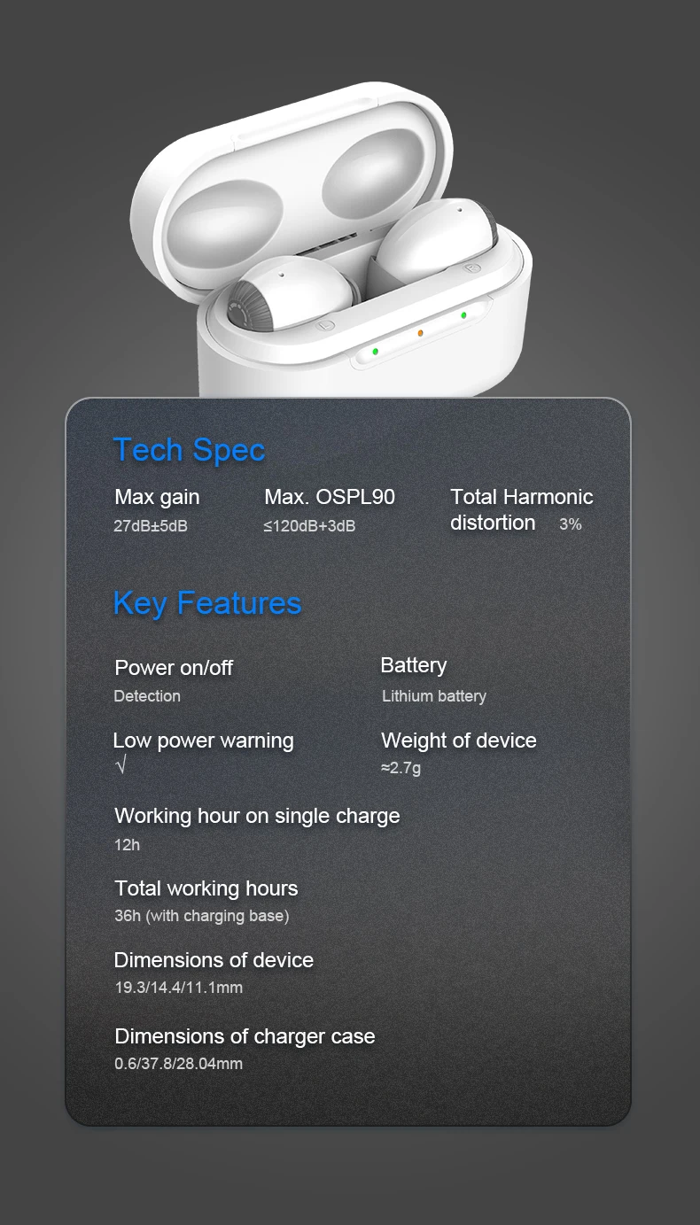 New Hearing Protection Digital Electronic Amplifier Invisible Hearing Aids details