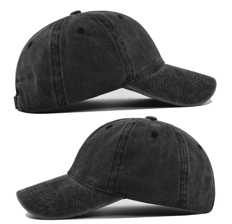 Hot Selling High Quality Solid Color Washed Cotton Children Baseball