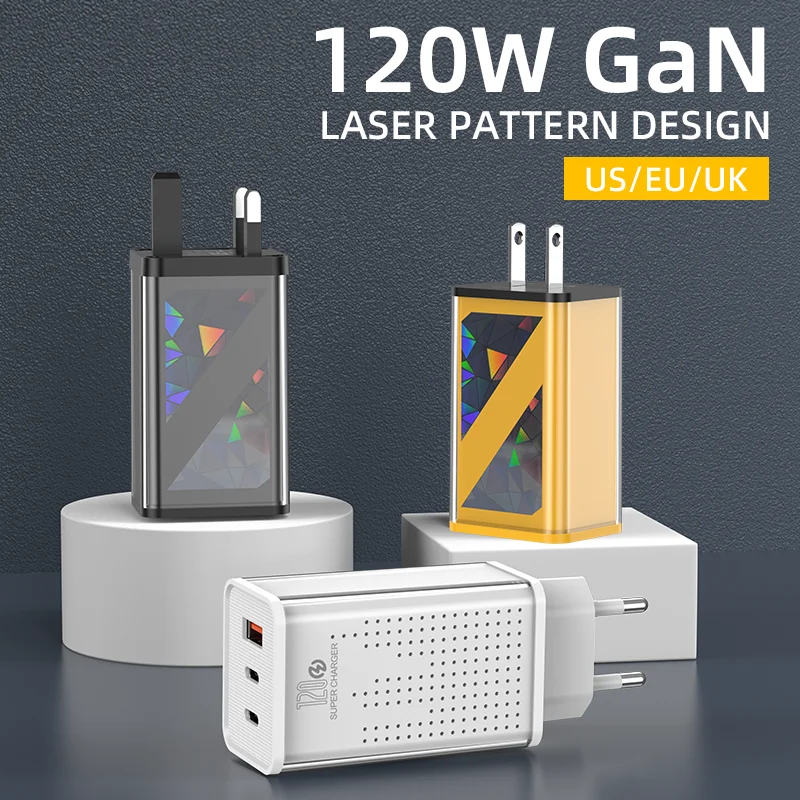 2026 New 45W GaN Charger USB Type-C Multi Ports Fast Charging OTP Protection EU/UK/US Plug Standard Electric for Mobile Phones Hb169f7aa11a8477cab41ff694937d61ed