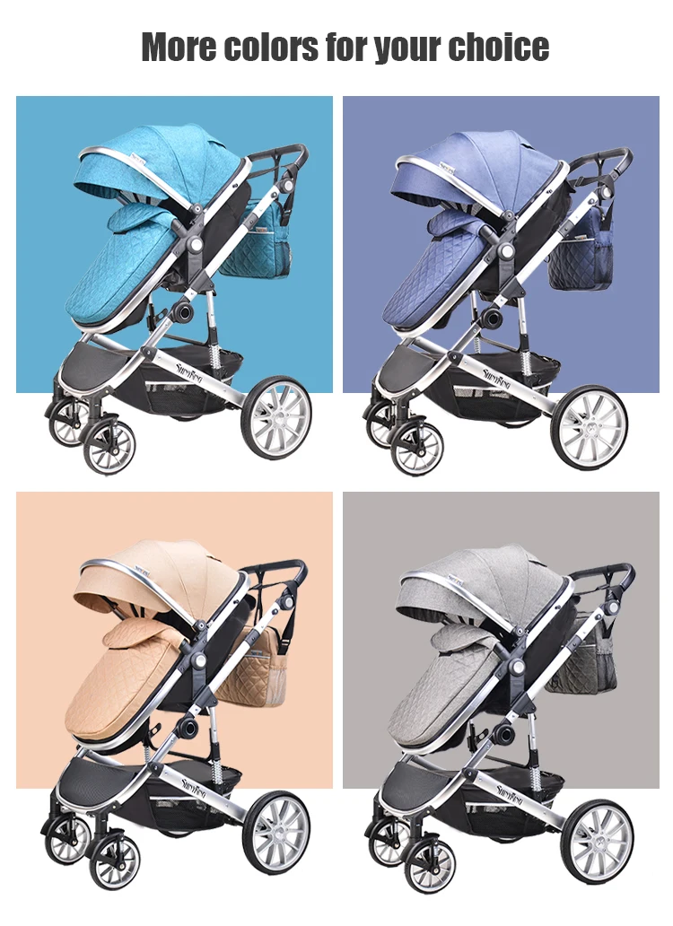Children Baby Carriage Trolley Luxury Baby Pram Stroller High Landscape Pushchair Baby Stroller