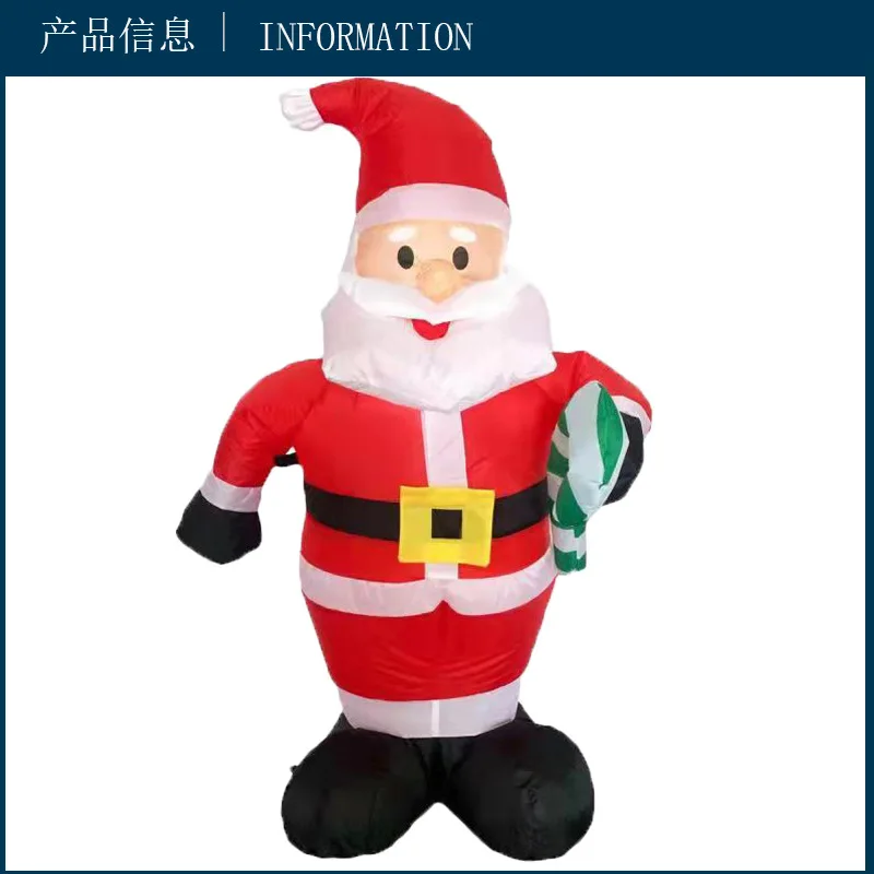 Custom Design 1.2m Advertising Inflatable Decorations Christmas Santa