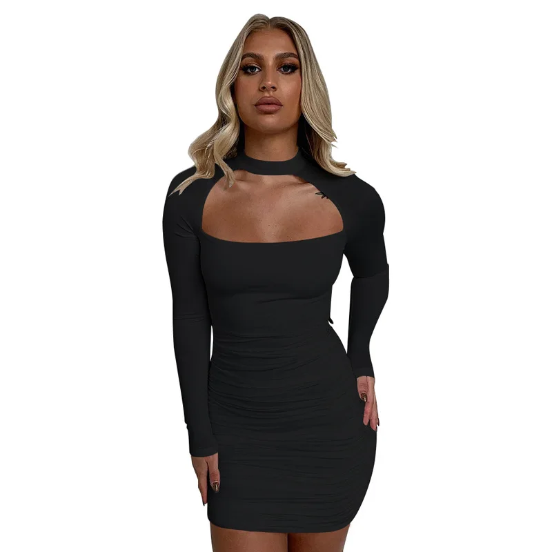 Custom Cheap Sexy Tight Mini Dresses Big Butt Mother in Tight Dress Short  Tight Silk Dresses