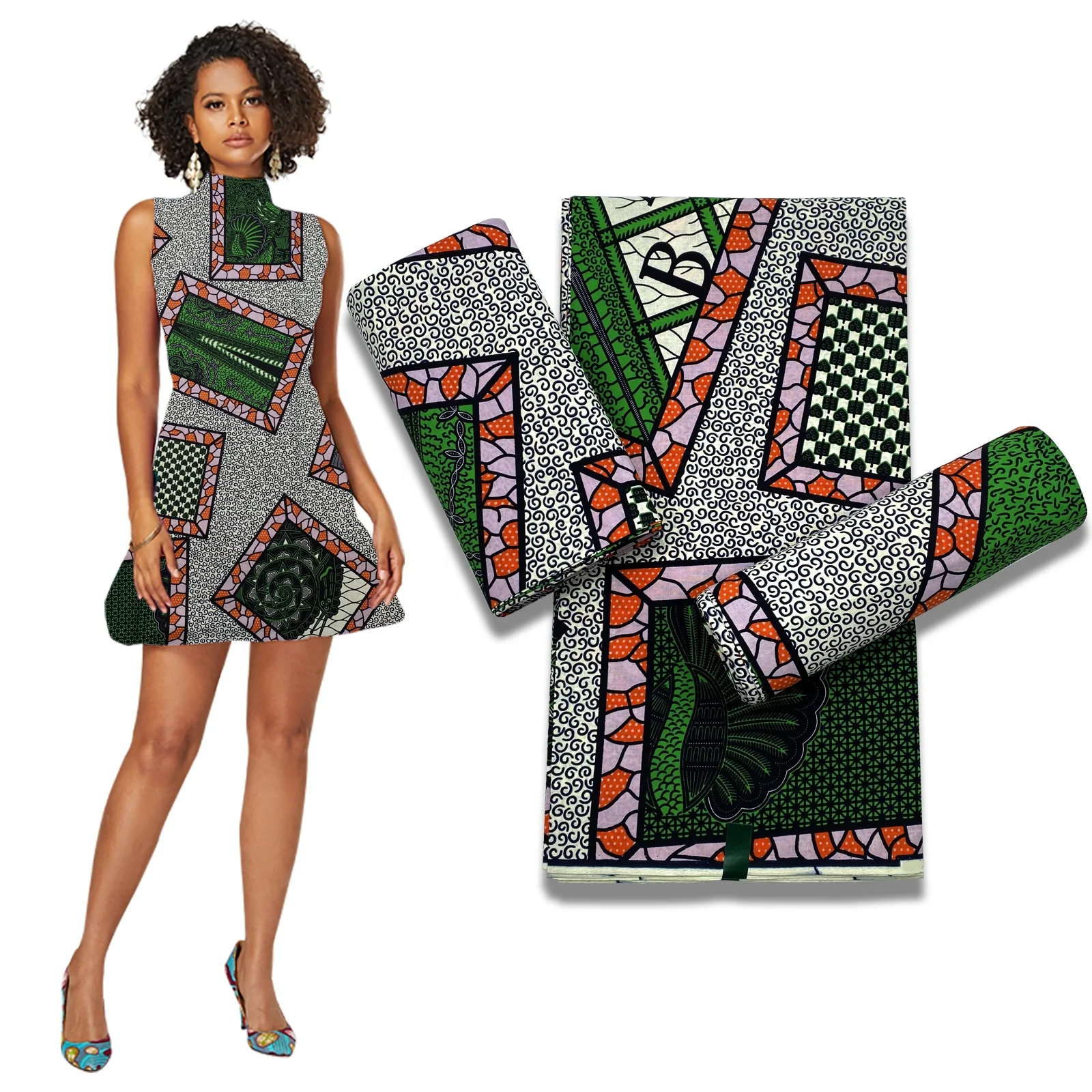 Лидер продаж 100% хлопок восковая ткань с цветочным принтом Африканский стиль