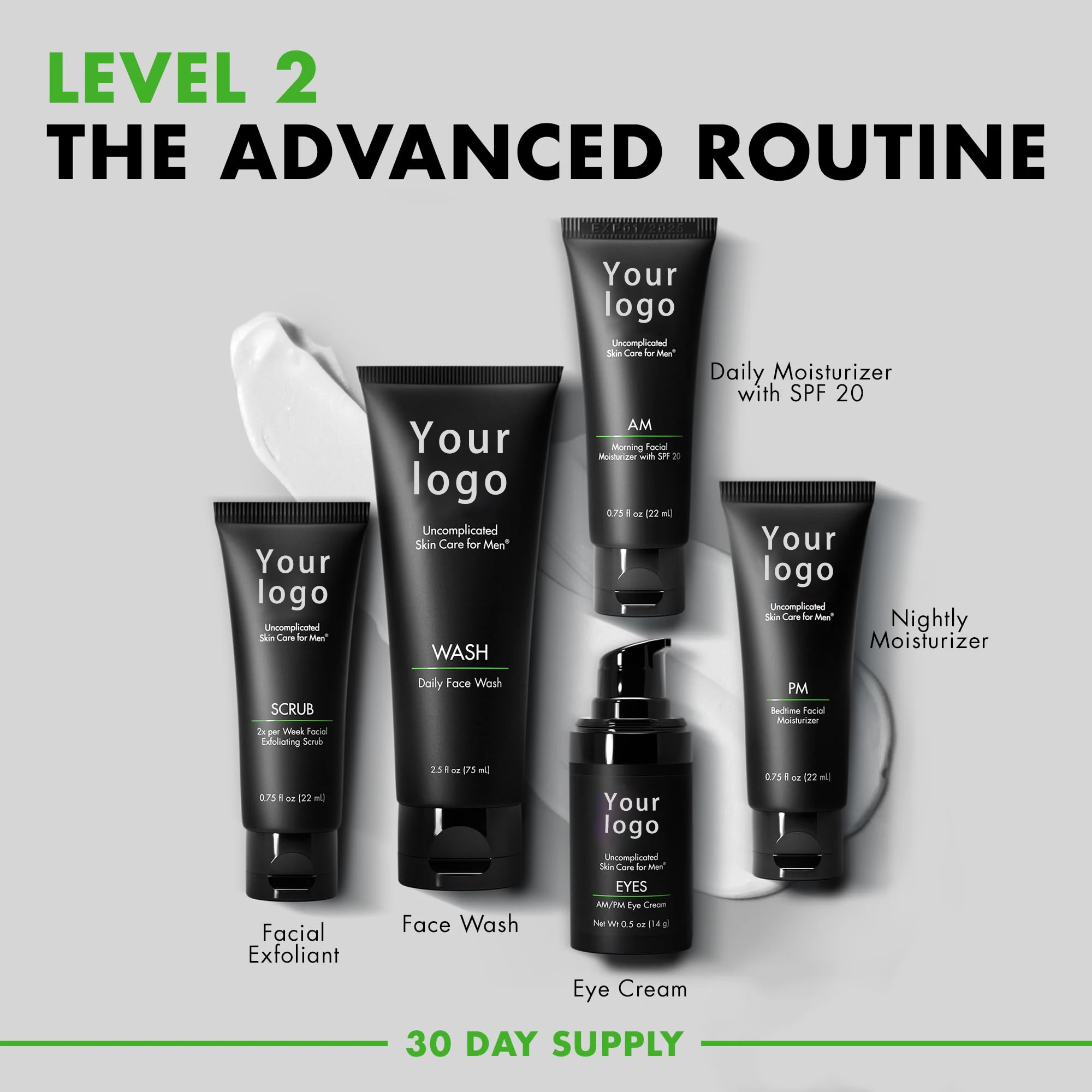 Essential Skin Care Routine For Men Face Wash Kit For Fines Lines