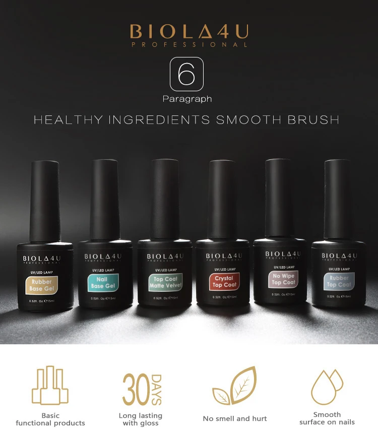 Professional Rubber Base Gel Nail Polish Rubber Base Coat For Long