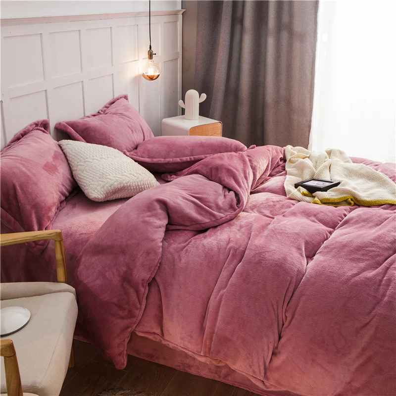 Europe Hot sale Hotel and home bedding set flannel High-end retail bedding