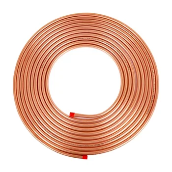 ASTM B280 99.9% Red Copper Water Pipe C1100 C12200 Pancake Coil Copper Pipe for Air Condition Refrigerator