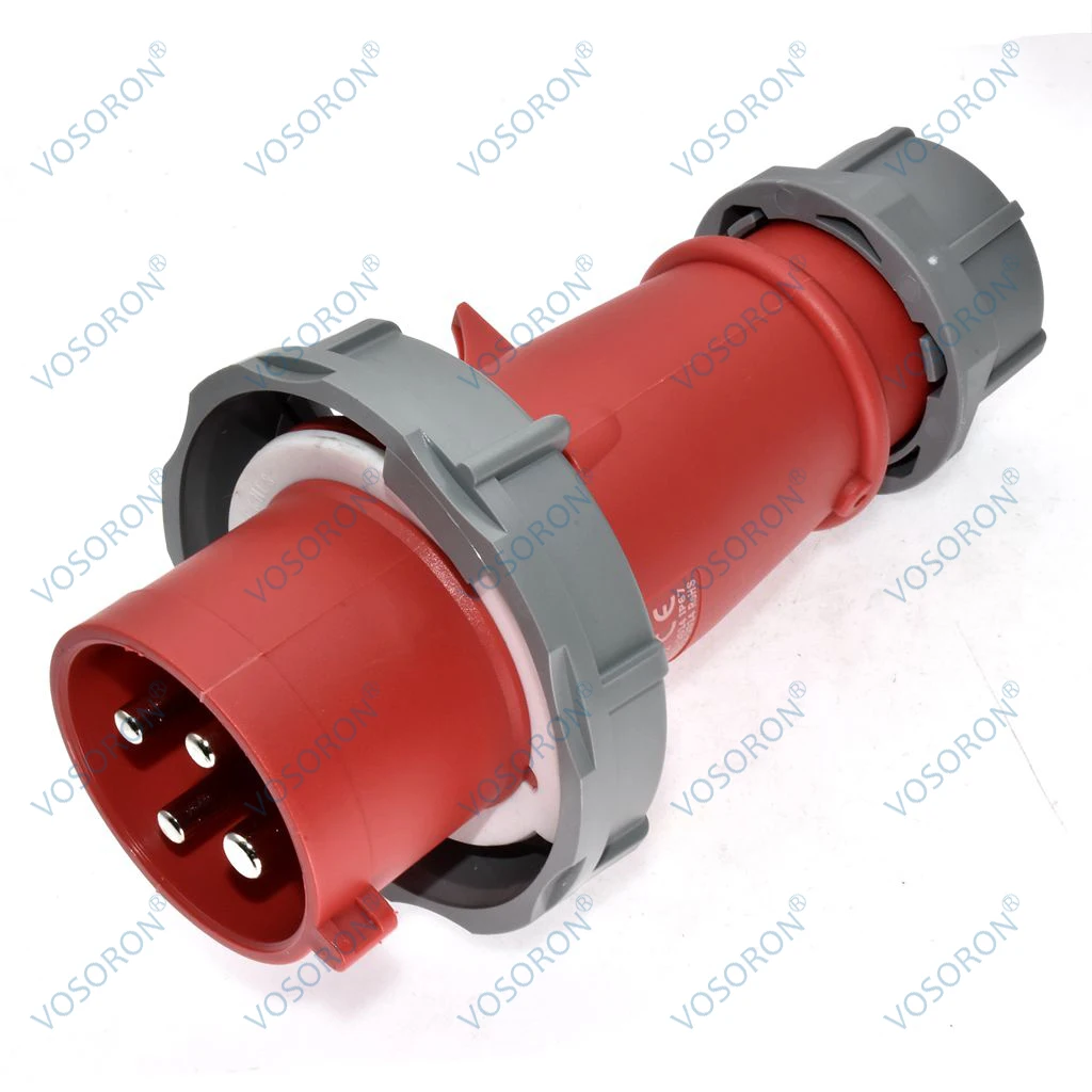 Industrial Connector Male Plug 4Pin Electrical Connector 32A IP67 ...