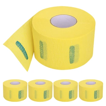 Professional Barber Neck Strip Paper Disposable Strips 5 Rolls Set Soft Skin Prevents Broken Hair Neck Paper