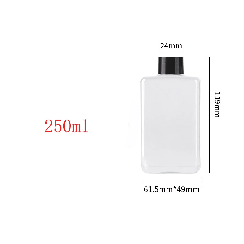 New Design 250ML 350ML 500ML Plastic Hip Flask Bottle. 8oz 12oz 16oz Liquor Whiskey Alcohol Flask