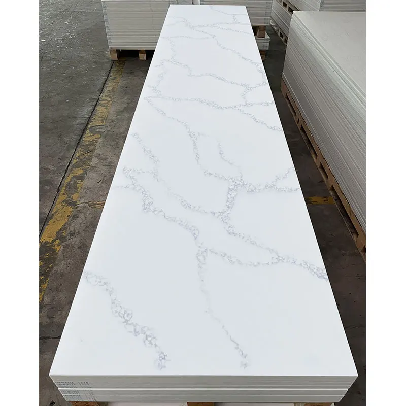 Koris Acryl-Mineralwerkstoff-Arbeitsplatte Calacatta Wei Carrara Wei  Knstlicher Marmor
