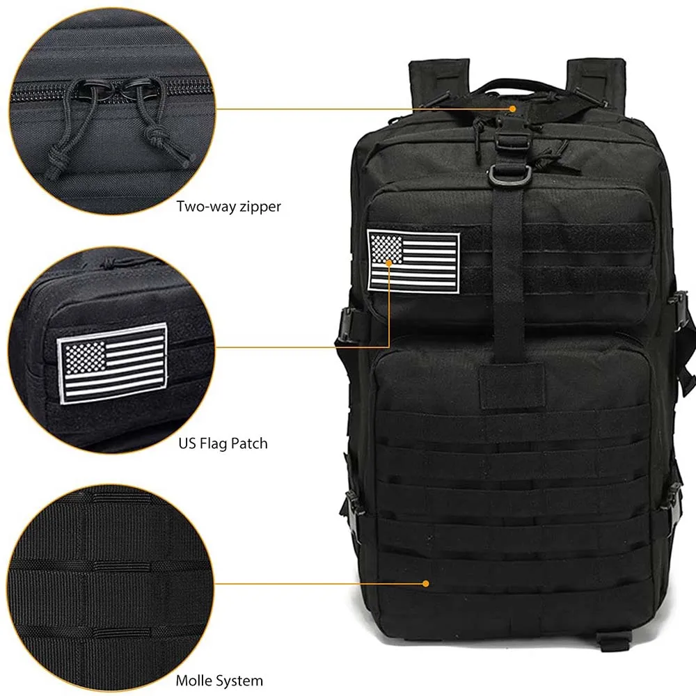 FREE SAMPLE Assault Utility Backpack Large Training Assault Backpack Camping Hiking Bag