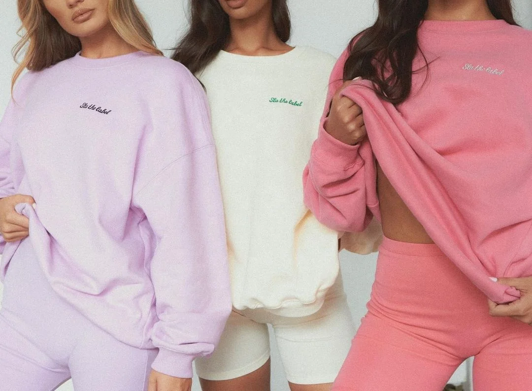 2025 New 100% Cotton Jumper Gym Custom Workout Hoodie Women Crop Top Oversized Crewneck Sweatshirt Women