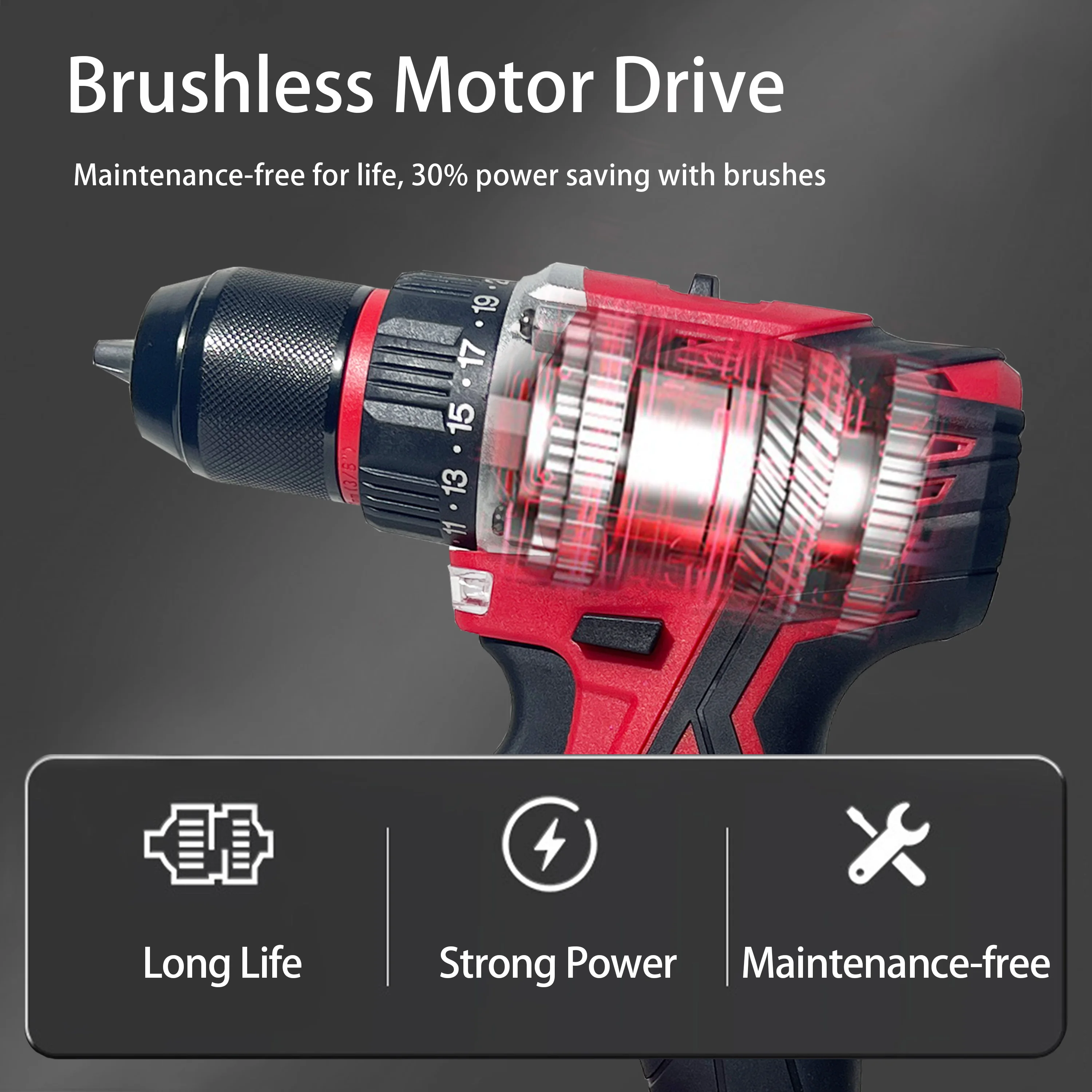 Wosai Power Drills Combo Para Electricistas Electric Drill Reverse