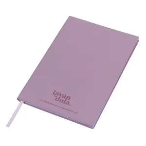 Customizable A5 Dark Blue Linen Notebook Thread-Sewed Binding Paper Cover Daily Planner Bookmark Custom Branded Writing Tool