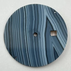 Hot Sale OEM Custom High End Black Matte 28.5mm NH35 4R36 Stone Dial Watch Parts