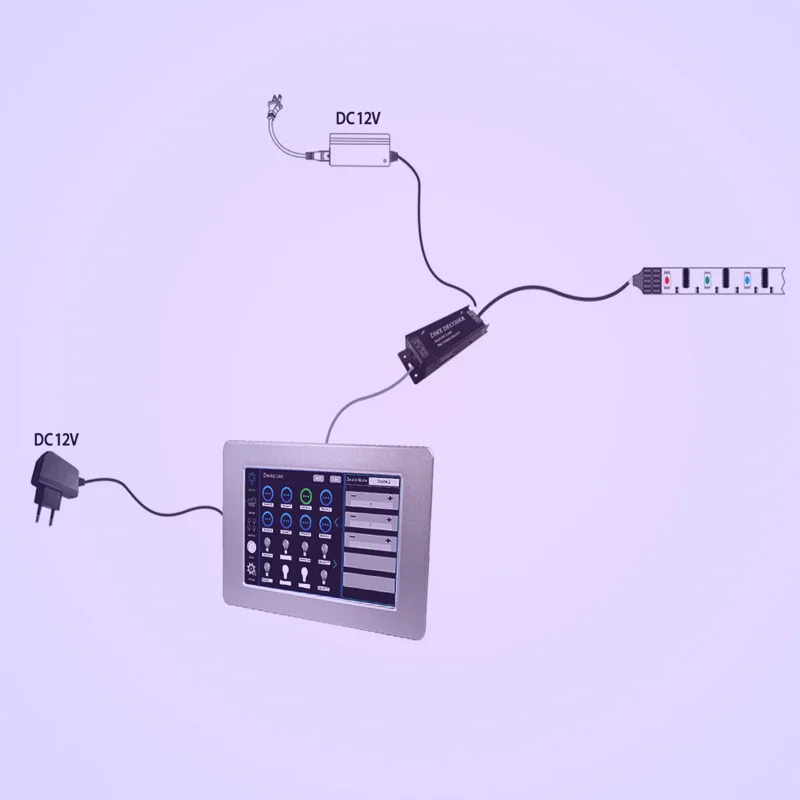 Newest Touch Panel Screen Lighting Control System Dmx 512 Controller Stage Light DMX Master DMX Controller