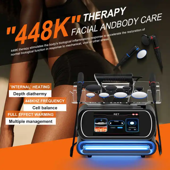 Professional 448KHZ Skin Tightening Portable Fat Burning Massage Body Slimming Shaping Machine Wrinkle Removal Machine