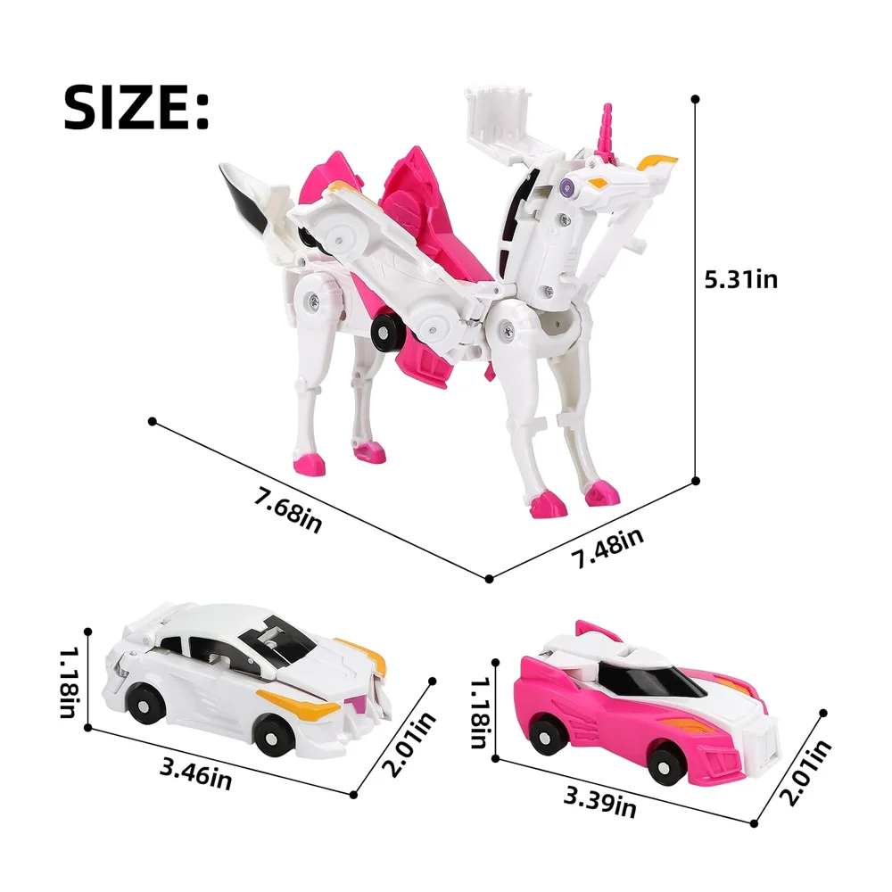 Voiture Licorne Transformer Jouet De Voiture-citerne à Déformation à