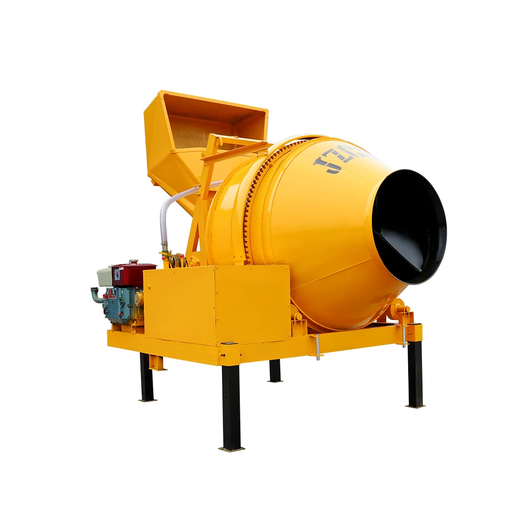 Movable Self Loading Hydraulic Automatic JZC Series Capacity Customizable Diesel Powered Drum Concrete Mixer