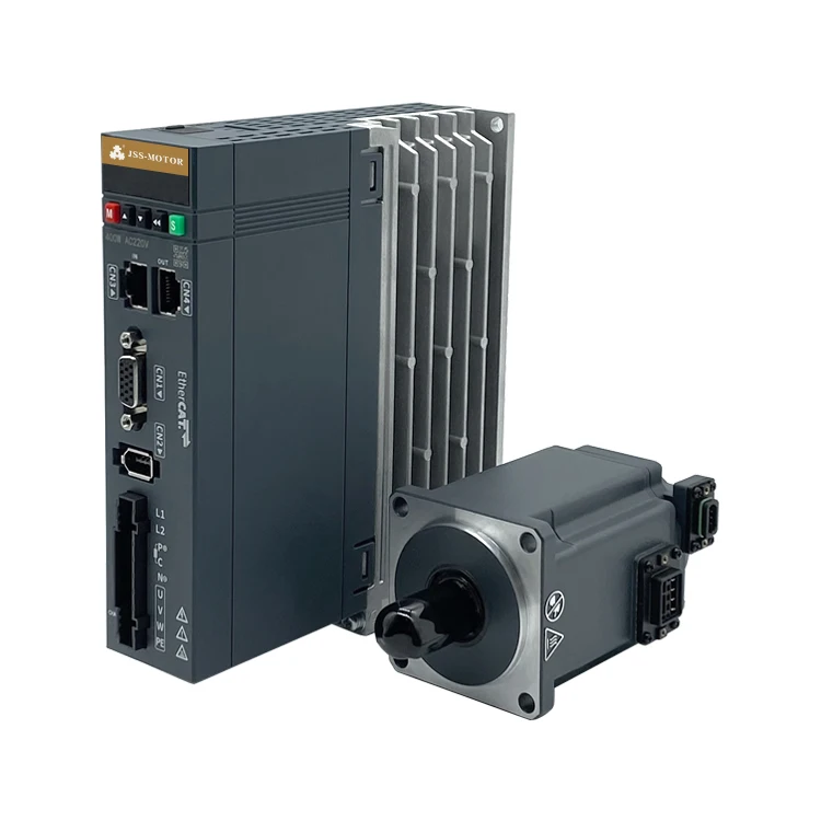 High-Speed 220V EtherCAT AC Servo Motor Single-Phase 3000rpm 200W with Waterproof Servo Drive Kit for Automation Industry