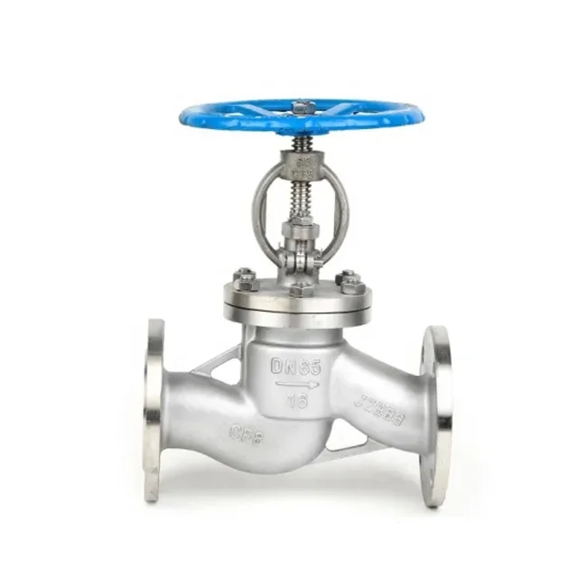 PN16 Cast STEEL bellows sealed flange globe valve