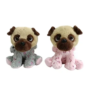 Factory Wholesale PP Cotton Plush Stuffed Dog Animal Toy Valentines Day Gift Soft Fluffy Cartoon Puppy Doll Customizable