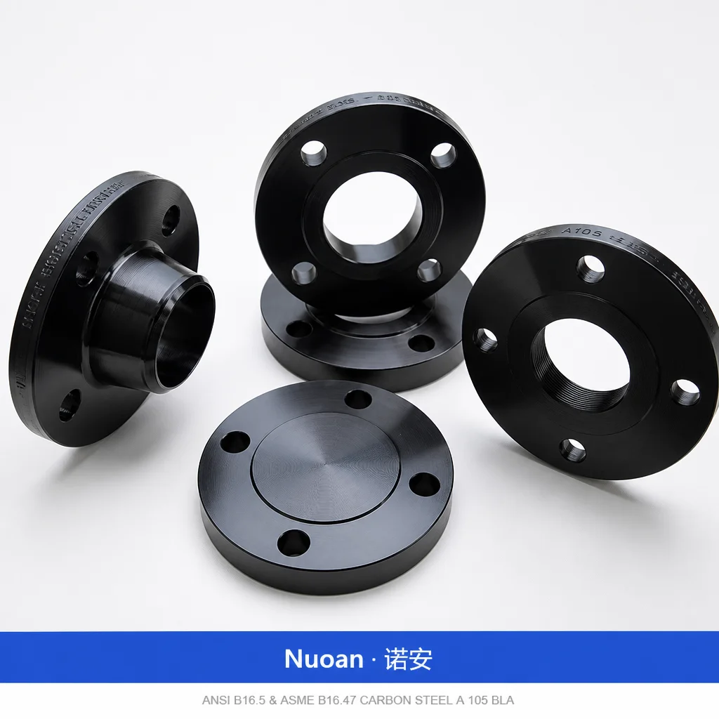 ANSI B 16.5 & ASME B16.47 碳钢 A 105 黑漆 1/2"-48" 滑套凸面法兰